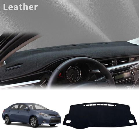 Premium Leather Dashboard Cover Mat for Toyota Corolla 2014–2018 Dashboard Mat CATUSIKI