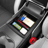 BYD Seal 05 DM-i 2025 Center Console Armrest Box Car Storage Box Accessories Organizer Tidying Tray ABS Black Car Interior Ac