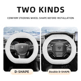 Peugeot Long Plush Warm Non-Slip Steering Wheel Cover Car Interior Accessory Hocasen