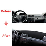 Premium Leather Dashboard Cover Mat for Mazda 3 BK 2003–2008 Dashboard Mat CATUSIKI