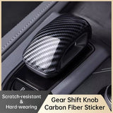 Carbon Fiber Gear Shift Knob Sticker for Zeekr 001 2024 - Protective, Decorative Cover
