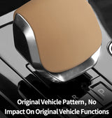 Original Leather Center Gear Shift Knob Cover For Jaguar Lever Shifter Boot Anti Scratch Car Performance Interior Accessories
