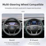 Breathable Leather Steering Wheel Cover for Ford Car Interior Accessory Hocasen
