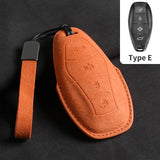 Suede Car Key Case Cover For Hongqi H5 2021 2022 2023 Car Key Shell Accessories For Hongqi H5