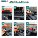 Center Console Phone Holder for Jeep Wrangler JL 24 Car Interior Accessory HEBE