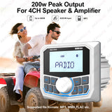 Waterproof Bluetooth Marine Stereo for Boat ATV UTV