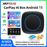 Android 15 AI CarPlay Box 8GB RAM 256GB WiFi 4G CarPlay Adapter AKAMATE