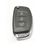 For Hyundai I10 I20 I40 IX35 Santa Fe Remote Fob RFC 3 Button Flip Key Case Car Key Shell Case 3 Button Case Car Key Shell Ca