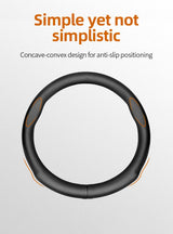Breathable Leather Steering Wheel Cover for Leapmotors Car Interior Accessory Hocasen