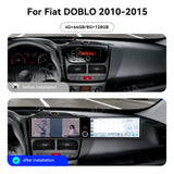 24.6-inch Dual Screen Android 14 Head Unit for Fiat Doblo 2010–2015 Android Head Unit Aotsr