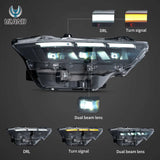 Full LED Headlights for Ford Mustang 2023-2026 LED Ambient Light Vland