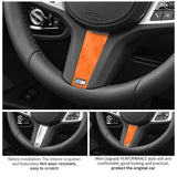For New BMW Series Fit for G Chassis Steering Wheel Trim Sticker Anti Scratch Made of Alcantara Car Interior Tuning Accessori