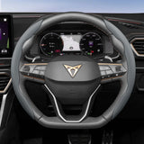 Breathable Leather Steering Wheel Cover for Cupra Models