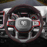 Anti-Slip Suede Steering Wheel Cover for Ram 1500