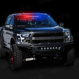 80-LED Traffic Advisor Strobe Light Bar Car Interior Accessory MAGIC COLORM