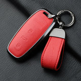 360 Degree Protection Metal Goatskin Car Key Case Cover For Audi A6 A7 A8 B9 A5 A4 8S 8W Q5 Q7 4M S5 S7 TT cars accessories