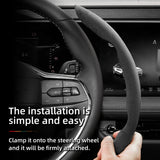 Segmented Suede Steering Cover for Ford Focus Car Interior Accessory Hocasen