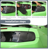 Tail Light Hoods Cover for Ford Mustang 1998-2014 Car Interior Accessory HEBE