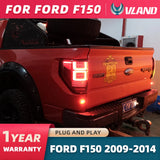 Vland Sequential LED Tail Lights for Ford F-150 09-14 Car Interior Accessory Vland