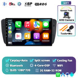 2K QLED Android Head Unit with CarPlay for SEAT Ibiza 2008–2015