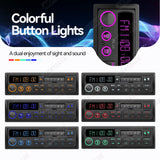 Retro Style 1Din MP3 Car Radio Bluetooth QC3.0 Fast Charge