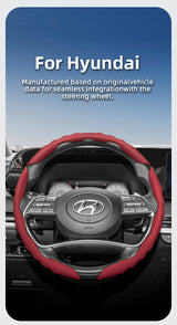 Steering Wheel Cover Wavy Sports Design for Hyundai I30 Car Interior Accessory Hocasen