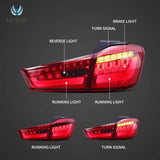 LED Tail Lights Smoked for Mitsubishi ASX 2012-2022 LED Tail Light Vland