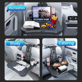 Upgraded Dual-Use Car Table for Steering Wheel and Backseat, with Phone Holder Cup Holder, Heavy-Duty 20kg Load Car Accessory