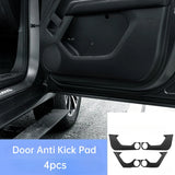 Door Anti Kick Pad for Great Wall Haval H9 2024 - Leather Scratch-resistant Sticker Parking Camera OEM Black 4pcs