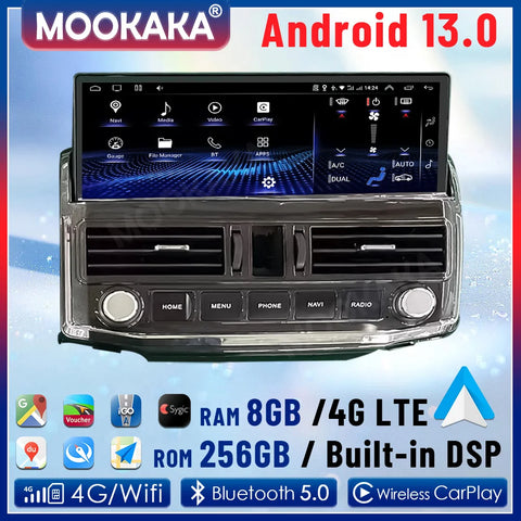 12.3 Inch Android 13 GPS Navigation for Toyota 4Runner 2009–2022 Android Head Unit Aotsr