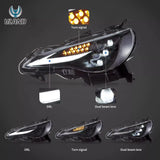 Triple Projector LED Headlights for Toyota 86 BRZ 12-21 LED Ambient Light VLAND