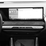 For BMW X3 G45 G48 (2025-) Under The Central Control Instrument Panel Screen Trim Stickers Interior Accessory Made of Alcanta