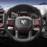Split Suede Steering Wheel Cover for Ram 1500 2500 3500