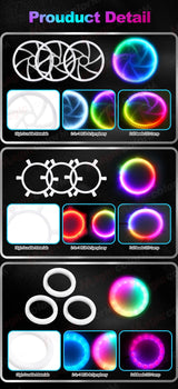 RGB Atmosphere Light Tweeter Speaker App Control Car Kit LED Ambient Light MAGIC COLORM