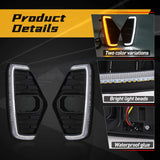 LED Fog Lamp DRL with Turn Signal For Nissan Navara NP300 2020-2022 LED Ambient Light MAGIC COLORM