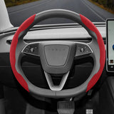 Anti-Slip Suede Steering Wheel Cover for Tesla 2024
