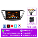 Android Multimedia System with GPS for Hyundai Solaris 2017-2020
