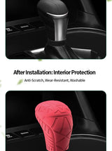 Made of Silicone For Toyota Highlander (2017-2021) Car Control Gear Shift Knob Boot Cover Car Interior Accessory OEM