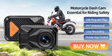 2K Dual Lens Motorcycle Dash Cam WiFi Waterproof for Moto Dashcam AKAMATE
