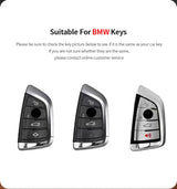 Metal and Leather Car Key Case for BMW Car Key Case OEM