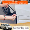 For BYD Seagull Dolphin Mini ADAS 2025 Car Door Seal Strip Rubber Anti-Collision Strip Sound Insulation Accessories