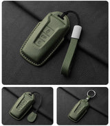 Goatskin car key case for VW Touareg
