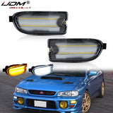 Front Bumper Sequential Switchback Lights for 1999-2001 Subaru Impreza LED Ambient Light iJDM