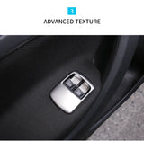 Window Button Cover Stainless Steel Smart 453 Car Interior Accessory GMUNI