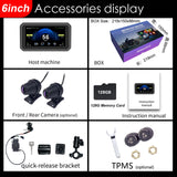 Android Head Unit With TPMS for Motorcycles Universal