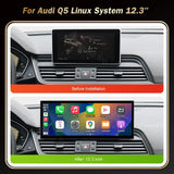 Wireless CarPlay 12.3 Inch Display for Audi Q5 MIB2 2018-2019 Android Head Unit wincago