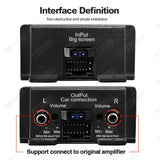 Car Audio DSP Amplifier 4-Channel for Android Radio Stereo Car Interior Accessory AKAMATE