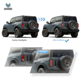 Dynamic LED Tail Lights for Ford Bronco 2021-2024 LED Tail Light Vland