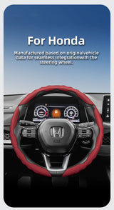Breathable Leather Steering Wheel Cover for Honda Car Interior Accessory Hocasen