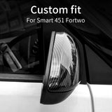 Carbon Fiber Mirror Covers for Smart Fortwo 09-14 Car Interior Accessory GMUNI